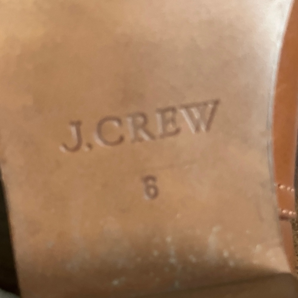 J. Crew Parker leather ankle boots in cognac size 6 - Picture 13 of 14